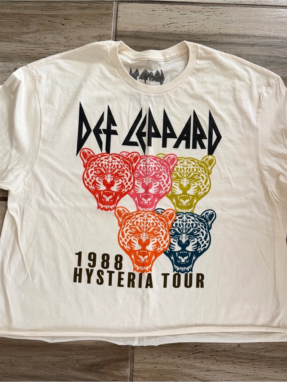 Women’s Def Leppard Crop Top Lg